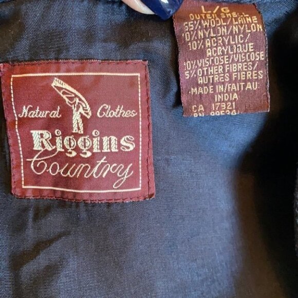 𝅺riggins wool blend grandpa grandma vest plaid button up sz lg relaxed fit - Picture 5 of 5